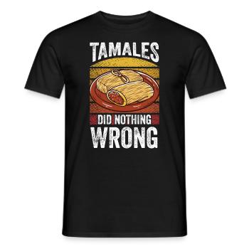 Cuisine mexicaine Tamale - T-shirt homme - noir - Devant - AI Model Male 178 light (178cm)