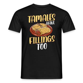 Cuisine mexicaine Tamale - T-shirt homme - noir - Devant - AI Model Male 178 light (178cm)