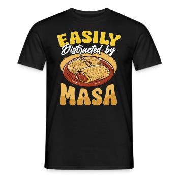 Cuisine mexicaine Tamale - T-shirt homme - noir - Devant - AI Model Male 178 light (178cm)