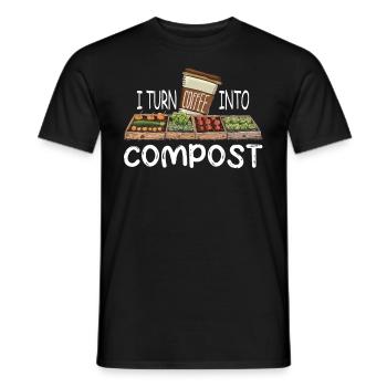 Organic Farmer Permaculture Food Forest - Men's T-Shirt - black - Front - AI Model Male 178 light (178cm)