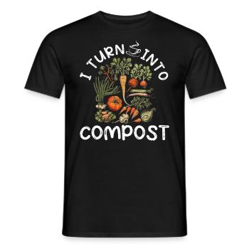 Organic Farmer Permaculture Food Forest - Men's T-Shirt - black - Front - AI Model Male 178 light (178cm)