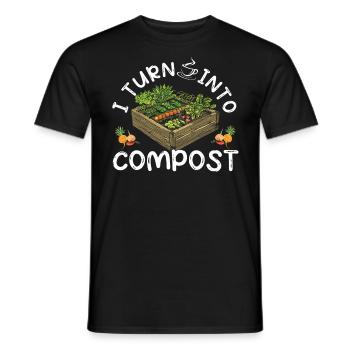 Organic Farmer Permaculture Food Forest - Men's T-Shirt - black - Front - AI Model Male 178 light (178cm)