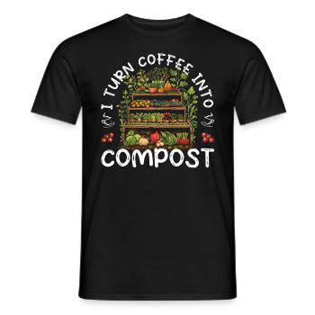 Organic Farmer Permaculture Food Forest - Men's T-Shirt - black - Front - AI Model Male 178 light (178cm)