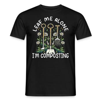Organic Farmer Permaculture Food Forest - Men's T-Shirt - black - Front - AI Model Male 178 light (178cm)