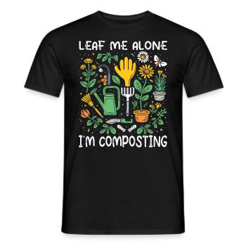 Organic Farmer Permaculture Food Forest - Men's T-Shirt - black - Front - AI Model Male 178 light (178cm)