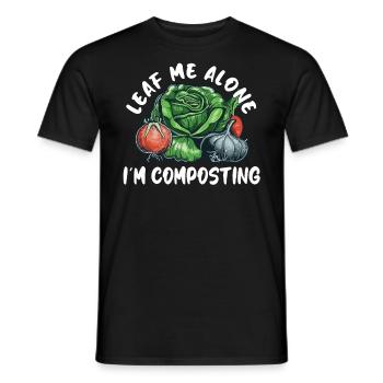 Organic Farmer Permaculture Food Forest - Men's T-Shirt - black - Front - AI Model Male 178 light (178cm)