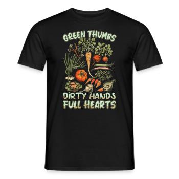 Garten biologischer Anbau Permaculture - Männer T-Shirt - Schwarz - Vorne - AI Model Male 178 light (178cm)