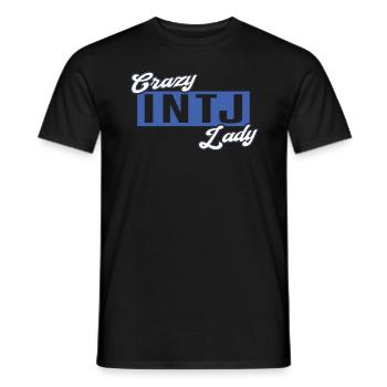 Intj personality: Introverts - Men's T-Shirt - black - Front - AI Model Male 178 light (178cm)