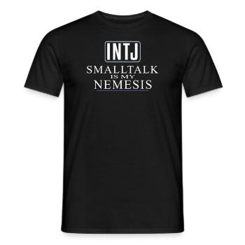 Intj personality: Introverts - Men's T-Shirt - black - Front - AI Model Male 178 light (178cm)