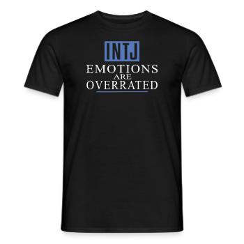 Intj personality: Introverts - Men's T-Shirt - black - Front - AI Model Male 178 light (178cm)