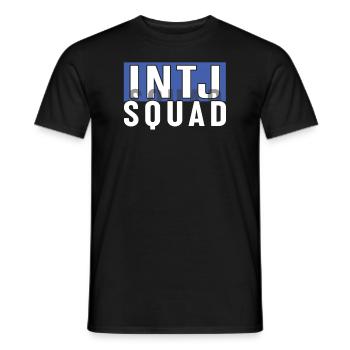Intj personality: Introverts - Men's T-Shirt - black - Front - AI Model Male 178 light (178cm)