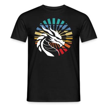 Lustiges Drachenboot-paddel - Männer T-Shirt - Schwarz - Vorne - AI Model Male 178 light (178cm)
