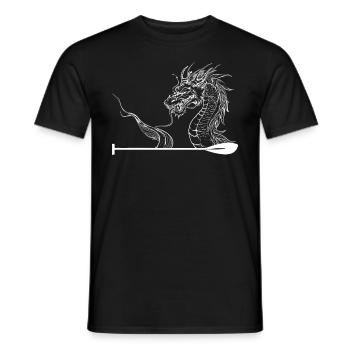 Lustiges Drachenboot-paddel - Männer T-Shirt - Schwarz - Vorne - AI Model Male 178 light (178cm)