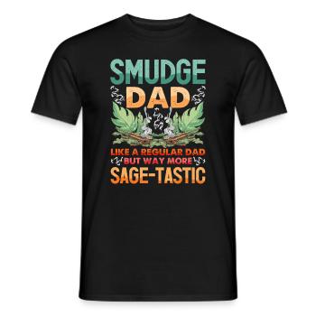 Smudge Sage Feather Spiritual Smudging - Men's T-Shirt - black - Front - AI Model Male 178 light (178cm)