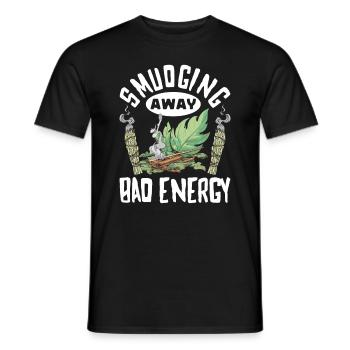 Smudge Sage Feather Spirituelle Smudging - Männer T-Shirt - Schwarz - Vorne - AI Model Male 178 light (178cm)