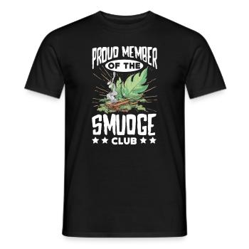 Smudge Sage Feather Spirituelle Smudging - Männer T-Shirt - Schwarz - Vorne - AI Model Male 178 light (178cm)