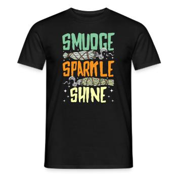 Smudge Sage Feather Spiritual Smudging - Men's T-Shirt - black - Front - AI Model Male 178 light (178cm)