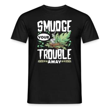 Smudge Sage Feather Spiritual Smudging - Men's T-Shirt - black - Front - AI Model Male 178 light (178cm)