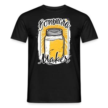Kombucha Maker Kombucha Tee liebhaber - Männer T-Shirt - Schwarz - Vorne - AI Model Male 178 light (178cm)