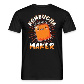 Kombucha Maker Kombucha Tee liebhaber - Männer T-Shirt - Schwarz - Vorne - AI Model Male 178 light (178cm)