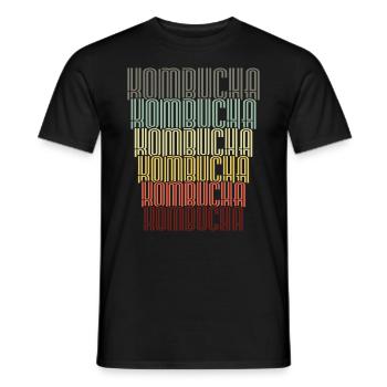 Kombucha Maker Kombucha Tee liebhaber - Männer T-Shirt - Schwarz - Vorne - AI Model Male 178 light (178cm)