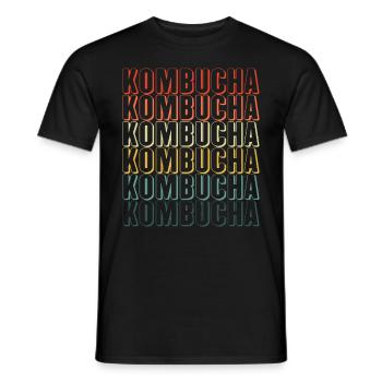 Kombucha Maker Kombucha Tee liebhaber - Männer T-Shirt - Schwarz - Vorne - AI Model Male 178 light (178cm)