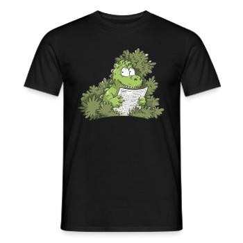 The Humor of Paleontology Dinosaurs - Men's T-Shirt - black - Front - AI Model Male 178 light (178cm)