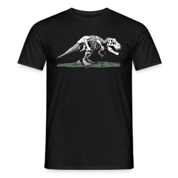 The Humor of Paleontology Dinosaurs - Men's T-Shirt - black - Front - AI Model Male 178 light (178cm)