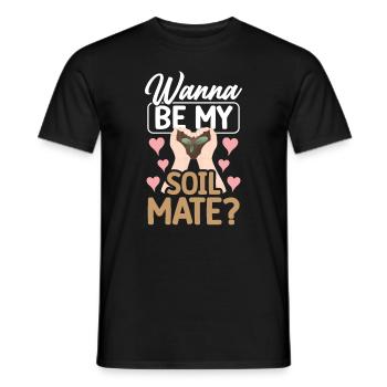 Dear Soil Science Agricultural Scientist - Men's T-Shirt - black - Front - AI Model Male 178 light (178cm)