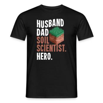 Dear Soil Science Agricultural Scientist - Men's T-Shirt - black - Front - AI Model Male 178 light (178cm)