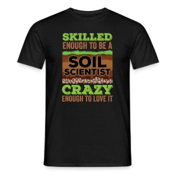 Dear Soil Science Agricultural Scientist - Men's T-Shirt - black - Front - AI Model Male 178 light (178cm)