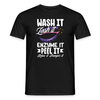 Hautpflege Kosmetikerin Kosmetik - Männer T-Shirt - Schwarz - Vorne - AI Model Male 178 light (178cm)