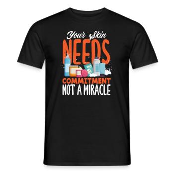 Hautpflege Kosmetikerin Kosmetik - Männer T-Shirt - Schwarz - Vorne - AI Model Male 178 light (178cm)