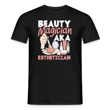 Hautpflege Kosmetikerin Kosmetik - Männer T-Shirt - Schwarz - Vorne - AI Model Male 178 light (178cm)