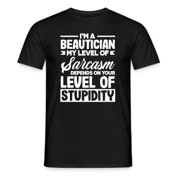 Hautpflege Kosmetikerin Kosmetik - Männer T-Shirt - Schwarz - Vorne - AI Model Male 178 light (178cm)