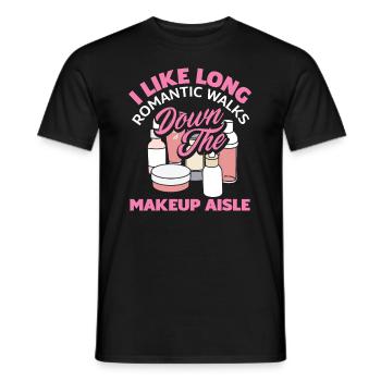 Skin Care Beautician Cosmetics - Men's T-Shirt - black - Front - AI Model Male 178 light (178cm)