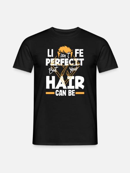 Barber Herren Friseur Frisör - Männer T-Shirt - Schwarz