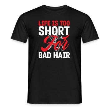 Barber Homme Coiffeur Coiffeur - T-shirt homme - noir - Devant - AI Model Male 178 light (178cm)