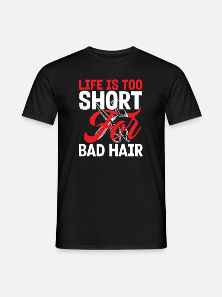 Barber Herren Friseur Frisör - Männer T-Shirt - Schwarz