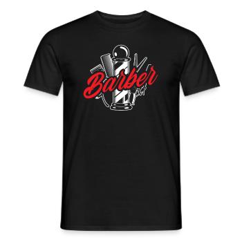 Barber Homme Coiffeur Coiffeur - T-shirt homme - noir - Devant - AI Model Male 178 light (178cm)