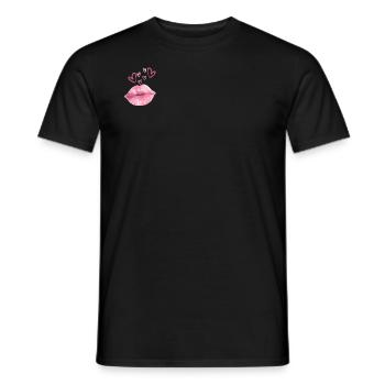 Doux amour - T-shirt homme - noir - Devant - AI Model Male 178 light (178cm)