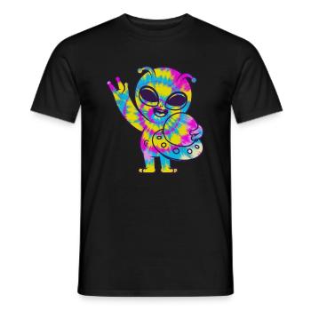 Lustiges Alien Außerirdische Geschenk - Männer T-Shirt - Schwarz - Vorne - AI Model Male 178 light (178cm)