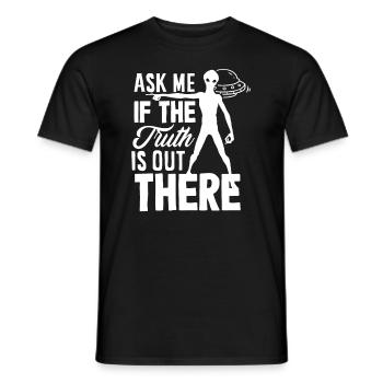 Lustiges Alien Außerirdische Geschenk - Männer T-Shirt - Schwarz - Vorne - AI Model Male 178 light (178cm)