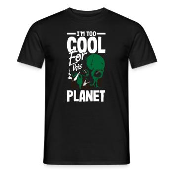 Lustiges Alien Außerirdische Geschenk - Männer T-Shirt - Schwarz - Vorne - AI Model Male 178 light (178cm)