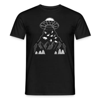 Drôle de cadeau extraterrestre extraterrestre - T-shirt homme - noir - Devant - AI Model Male 178 light (178cm)