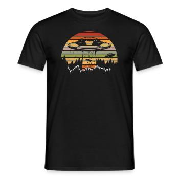 Drôle de cadeau extraterrestre extraterrestre - T-shirt homme - noir - Devant - AI Model Male 178 light (178cm)