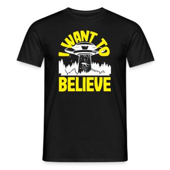 Drôle de cadeau extraterrestre extraterrestre - T-shirt homme - noir - Devant - AI Model Male 178 light (178cm)