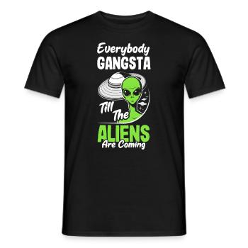 Lustiges Alien Außerirdische Geschenk - Männer T-Shirt - Schwarz - Vorne - AI Model Male 178 light (178cm)