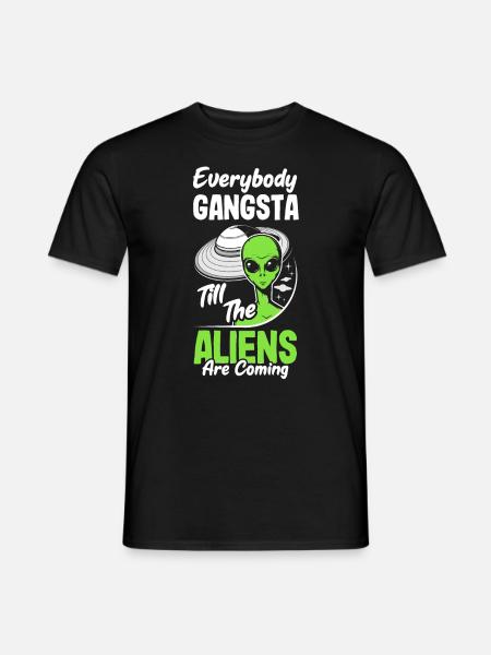 Funny Alien Alien Gift - Men's T-Shirt - black