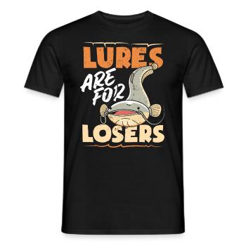 Drôle d’amateur de poisson-chat poisson à tête plate - T-shirt homme - noir - Devant - AI Model Male 178 light (178cm)